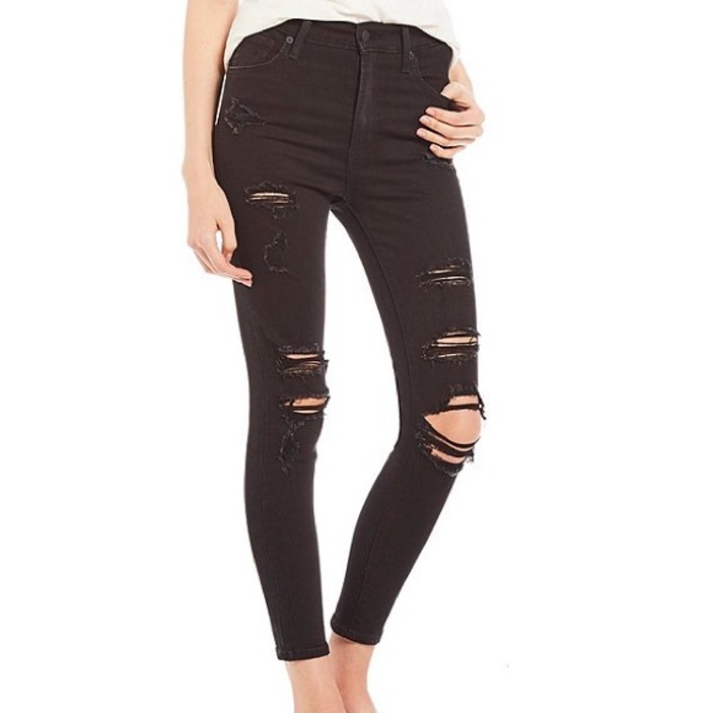 Levi’s | Mile high super skinny distressed jeans
